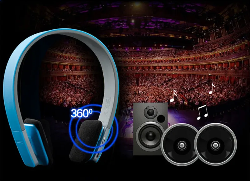 Wireless Bluetooth V4.1+EDR Headset headphone Support Handsfree with Intelligent Voice Navigation for phone Tablet PE23 (20)