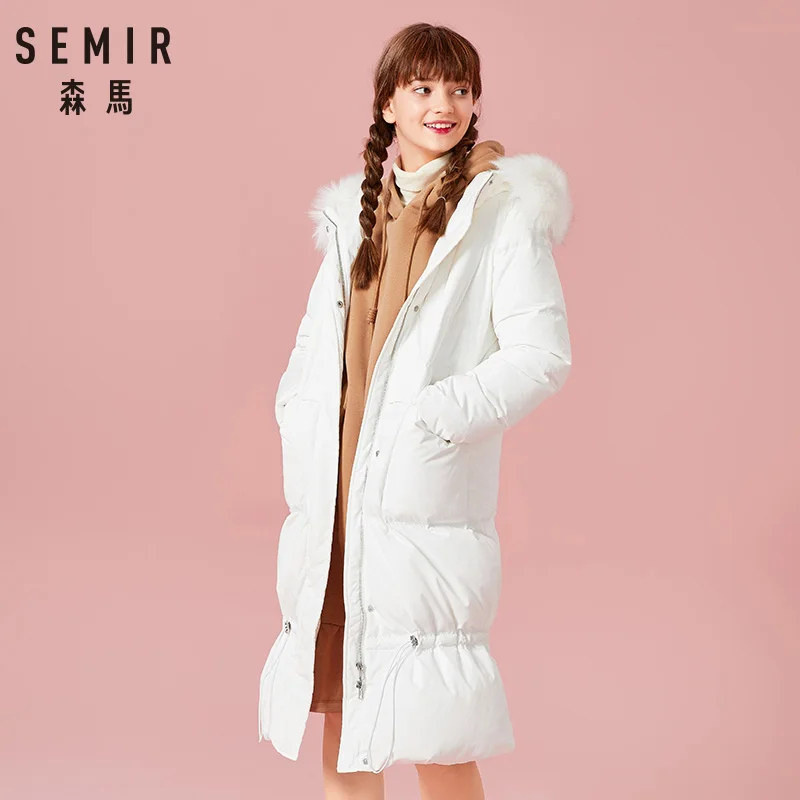 Goede Semir Nieuwe 2019 Winterjas Jas Vrouwen Down Plus Size Xxl Dikke Warme Lange Losse Hooded Sneeuw Slijtage Katoen Gewatteerde jas