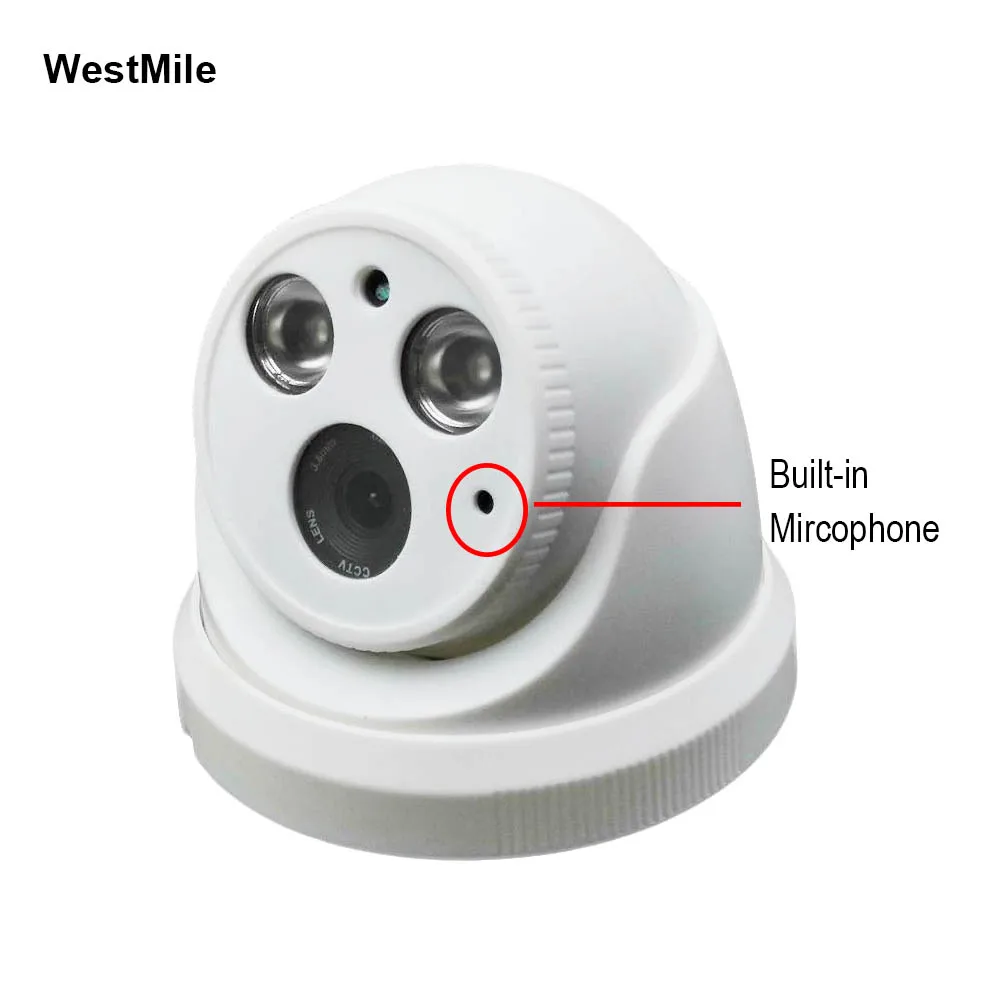 H.265 IP камера 2.0MP Крытая wifi ip ночного видения беспроводная безопасность P2P CamHi 2IR ABS