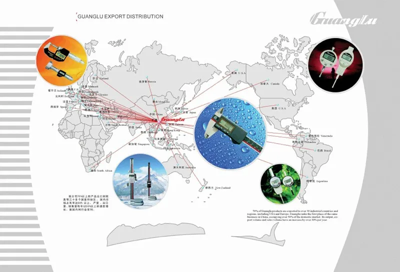 Цифровой измеритель глубины резьбы шин GUANGLU 0-30 мм/0,01 дюйма/мм дигиматические Штангенциркули измерительные инструменты