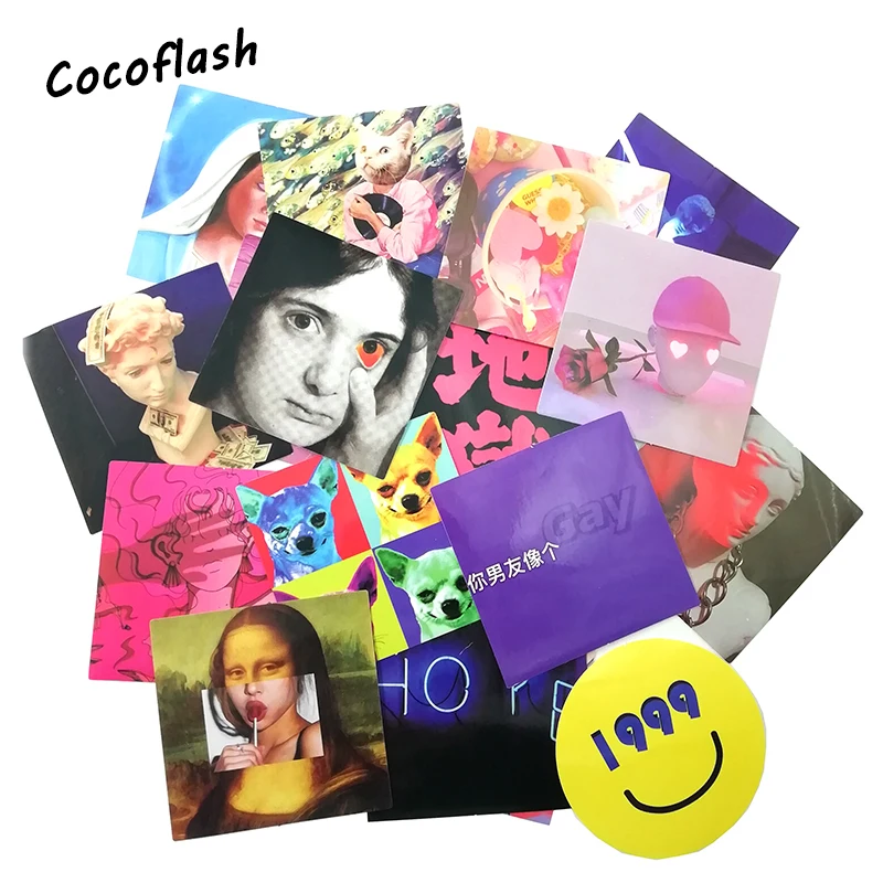 20pcs/LOT Colorful Ins Style Sticker Graffiti Anime Funny Waterproof PVC Stickers for Suitcase Skateboard Laptop Fridge Stickers