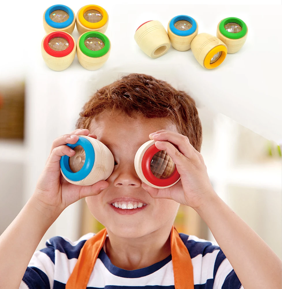 

Wooden Educational Magic Kaleidoscope Toys For Baby Kid Children Learning Educational Puzzle Toys Birthday Gifts