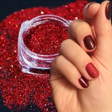 1 коробка с голографическим блеском порошок для ногтей Лазерная голографическая блестящая подвеска дизайн маникюр Дизайн ногтей украшение порошок пыль TRL01-16-1