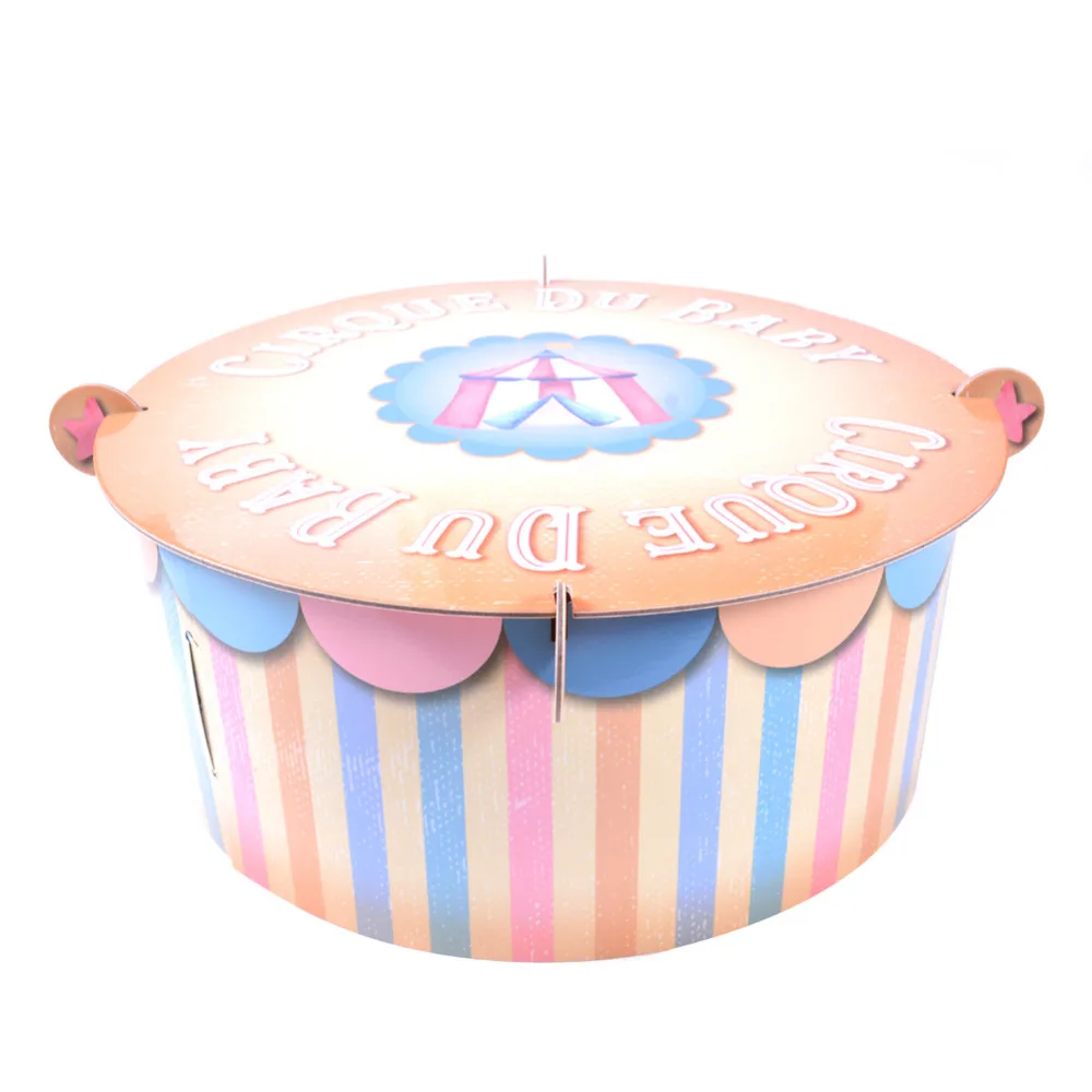 Circus Theme Cake Stand Cardboard Cupcake Stand Carnival ...