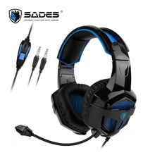 SADES BPOWER стерео звук Игровая гарнитура наушники 3,5 мм для Xbox One/PS4/ПК/ноутбука/мобильного телефона