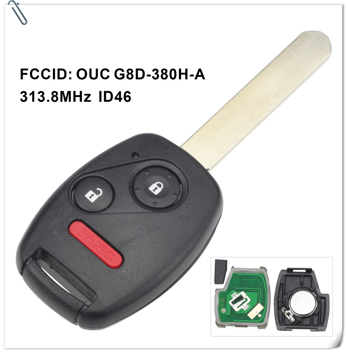 Keyforkess OUCG8D-380H-A 313.8MHz ID46-7941 Chiave A Distanza Dell'automobile per Honda Odyssey 2005-2010 Accord 2003-2007 3/4 Bottoni Fob di Controllo 7 Keyforkess OUCG8D-380H-A 313.8MHz ID46-7941 Chiave A Distanza Dell'automobile per Honda Odyssey 2005-2010 Accord 2003-2007 3/4 Bottoni Fob di Controllo - HTB1XURHdW5s3KVjSZFNq6AD3FXac