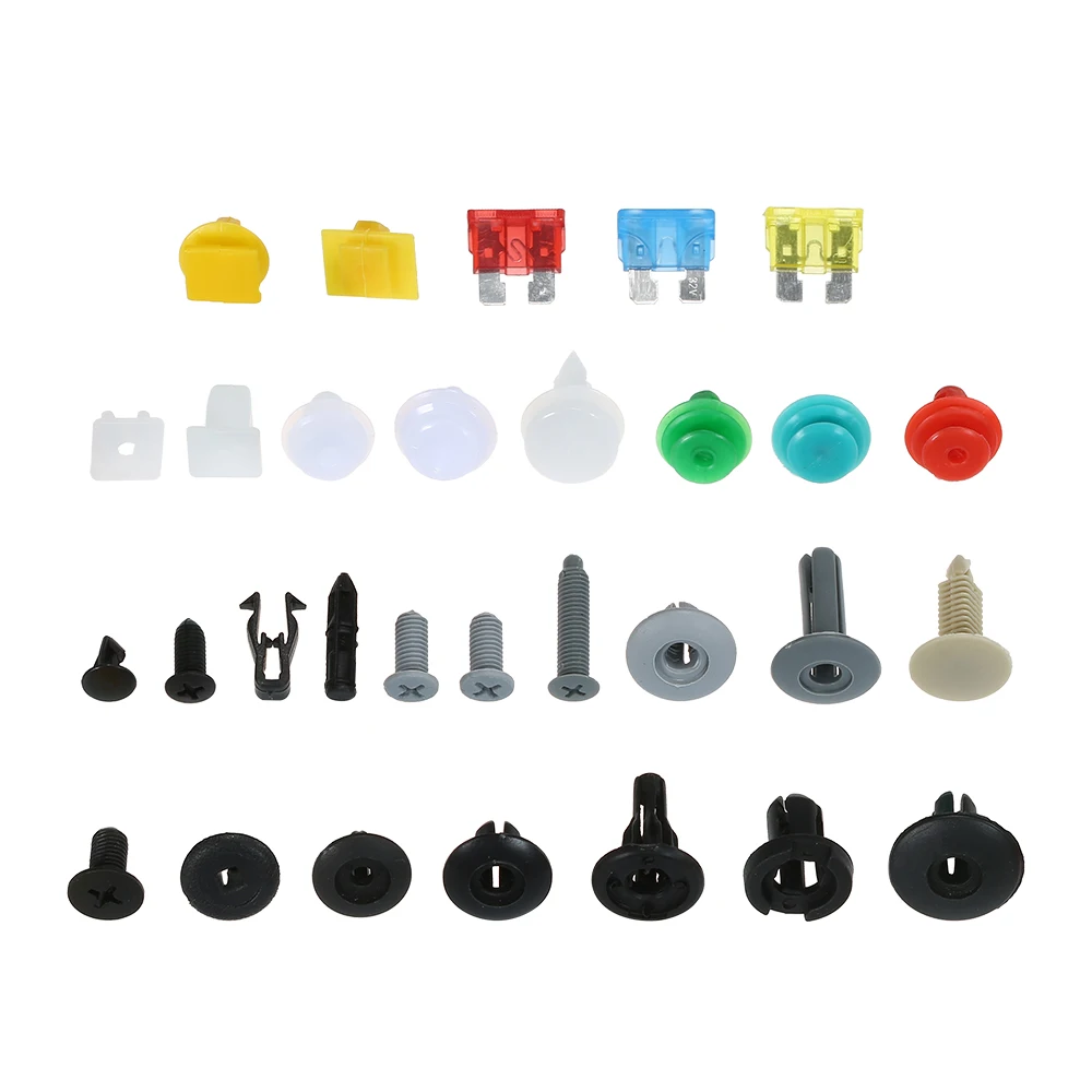 

200PCS Universal Mixed Fasteners Door Trim Panel Auto Bumper Rivet Car Clips Retainer Push Engine Cover Fender Fastener Clips