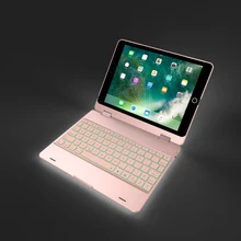 Landas For iPad Case With Keyboard 9 7 2018 Wireless Bluetooth 3 0 Backlit Luxury Cover