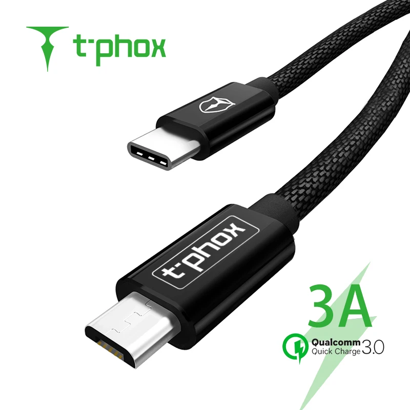 

T-phox USB C to Micro USB Cable Micro B USB Type C Cord Male to Male Compatible for MacBook iMac Pro Chromebook Pixel