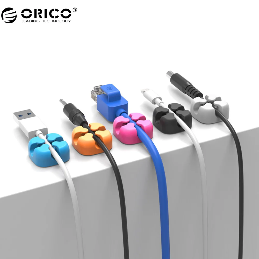 ORICO 10Pcs Colorful font b Cable b font font b Winder b font Wire Storage Silicon