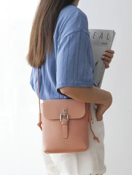 

VENOF fashion genuine leather Phone mobile bag small crossbody bags for women simple leather ladies shoulder messenger bags 2019