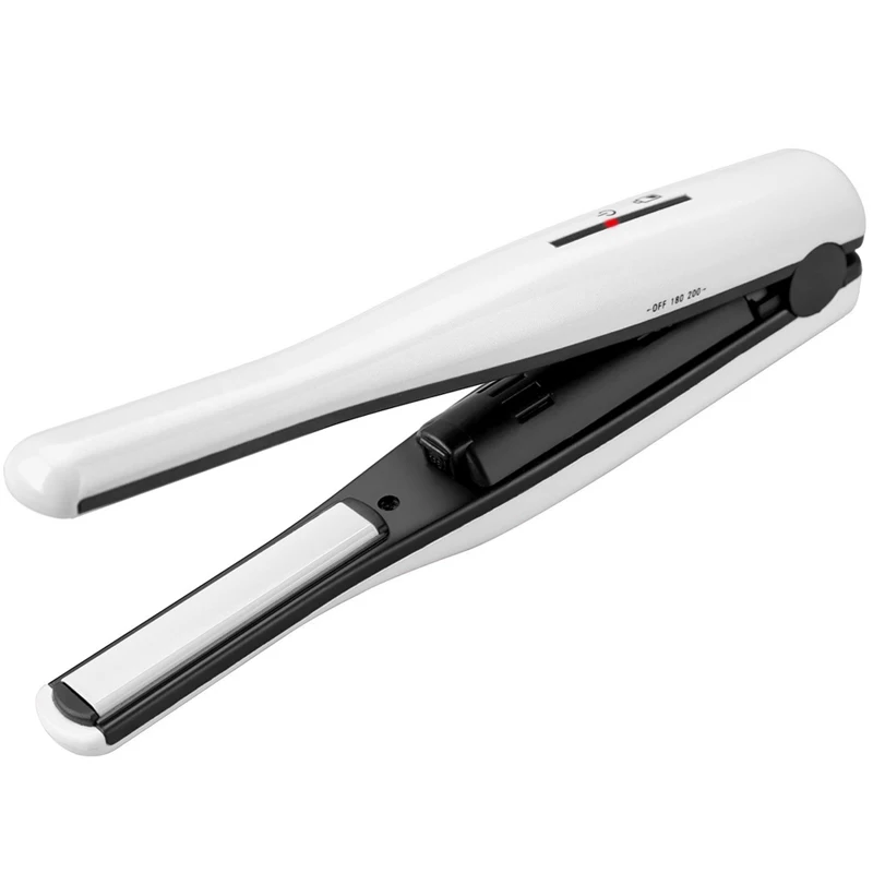 

Hair Straightener Cordless Ceramic Flats Iron 2 in 1 Hair Straightening and Curler with Temperature Control Travel Hair Curling