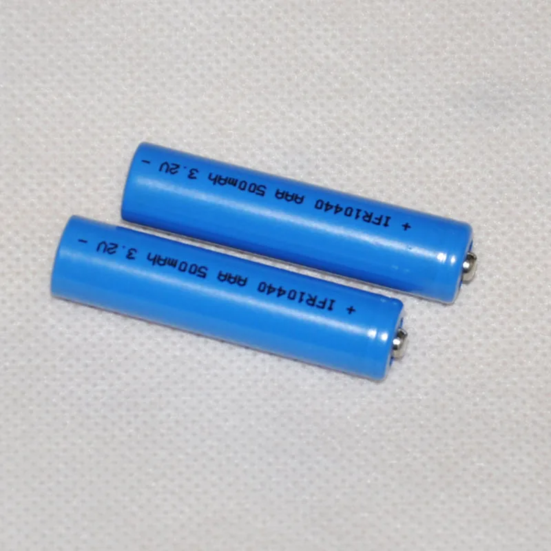 

2pcs UNITEK IFR 3.2v 10440 li-ion battery 500mah LiFePO4 AAA rechargeable lithium ion cell for camera