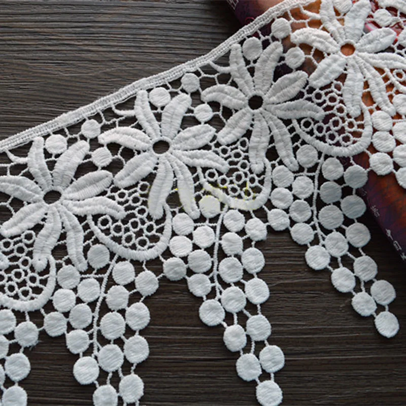 14cm White Tassel Lace Trim Wedding Embroidered Diy Handmade Patchwork