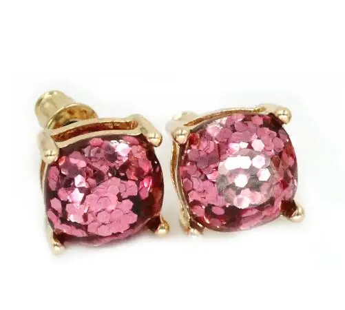 Кубические блестящие квадратные серьги-гвоздики массивные серьги-гвоздики прекрасные серьги-гвоздики для женщин модные ювелирные изделия