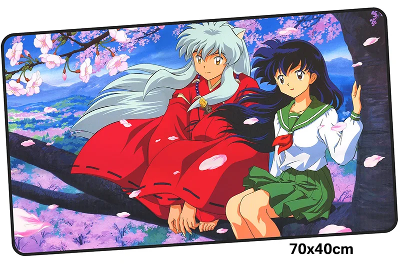 Inuyasha pad мышь computador игровая мышь pad 700x400X2 мм padmouse большой красочный Коврик Для Мыши Эргономичный гаджет офисные настольные коврики - Цвет: Size 700x400X2MM