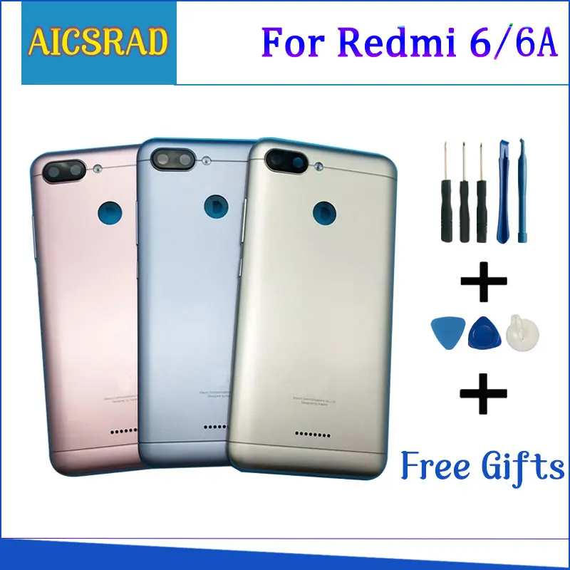 TAPA TRASERA CUBRE BATERIA PARA XIAOMI REDMI 6 NEGRO DUAL CARD TAPA TRASERA CUBRE BATERIA PARA XIAOMI REDMI 6 NEGRO DUAL CARD
