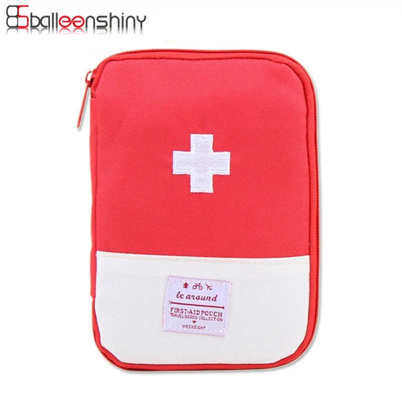 BalleenShiny Mini First Aid Medical Kit Portable Travel Outdoor Small Medicine Storage Bag Camping Emergency Survival