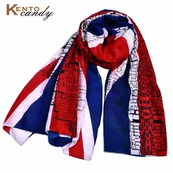 Новинка 2017 Большие размеры британский флаг шарф для женщин дизайн плюс размер хлопок теплые пончо и накидки мусульманский хиджаб Bufanda Wrap