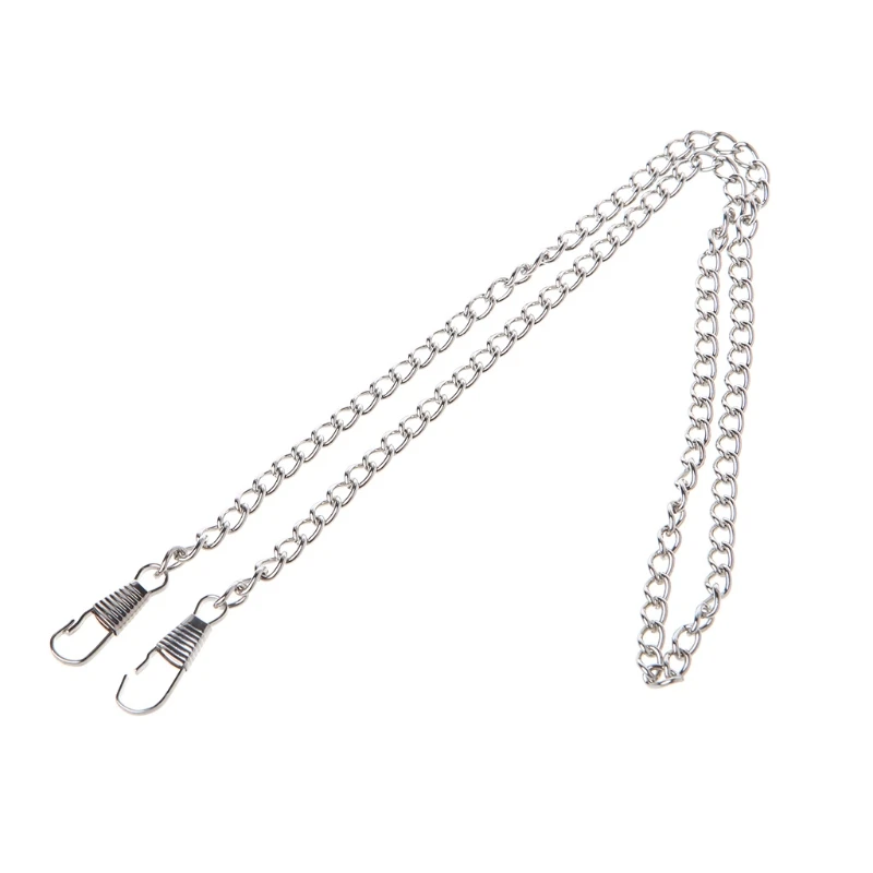 Silver Сумочка с металлической цепочкой ремешок DIY сумка на плечо сумка через плечо сумки из натуральной кожи Замена - Цвет: Silver