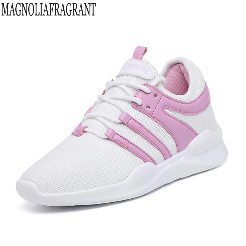 

Breathable mesh women's shoes 2019 Korean fashion student sports shoes Simple lace up casual shoes wild flat shoes mm294