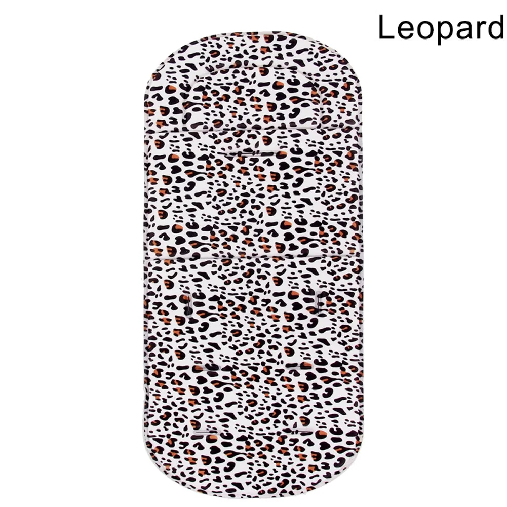 Leopard Универсальная подушка для детской коляски, однотонный дышащий коврик для коляски@ ZJF - Цвет: Leopard