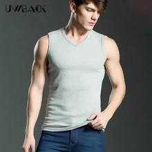 Новое поступление мужской топ на бретелях Мужская однотонная майка тонкий рубчик для вязания хлопок базовая майка Азиатский Размер, WA329