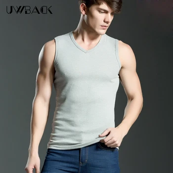 

2017 New Arrival Men's Tank Tops Men Pure Color Undershirt Slim Rib Knitting 100% Cotton Basic Vest Asian Size, WA329