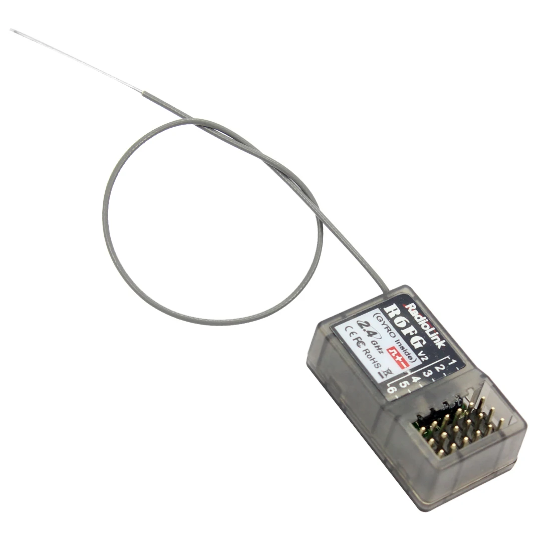 Радиоуправляемая система Radiolink V2 R6FG 2 4 ГГц 6 канальный приемник FHSS
