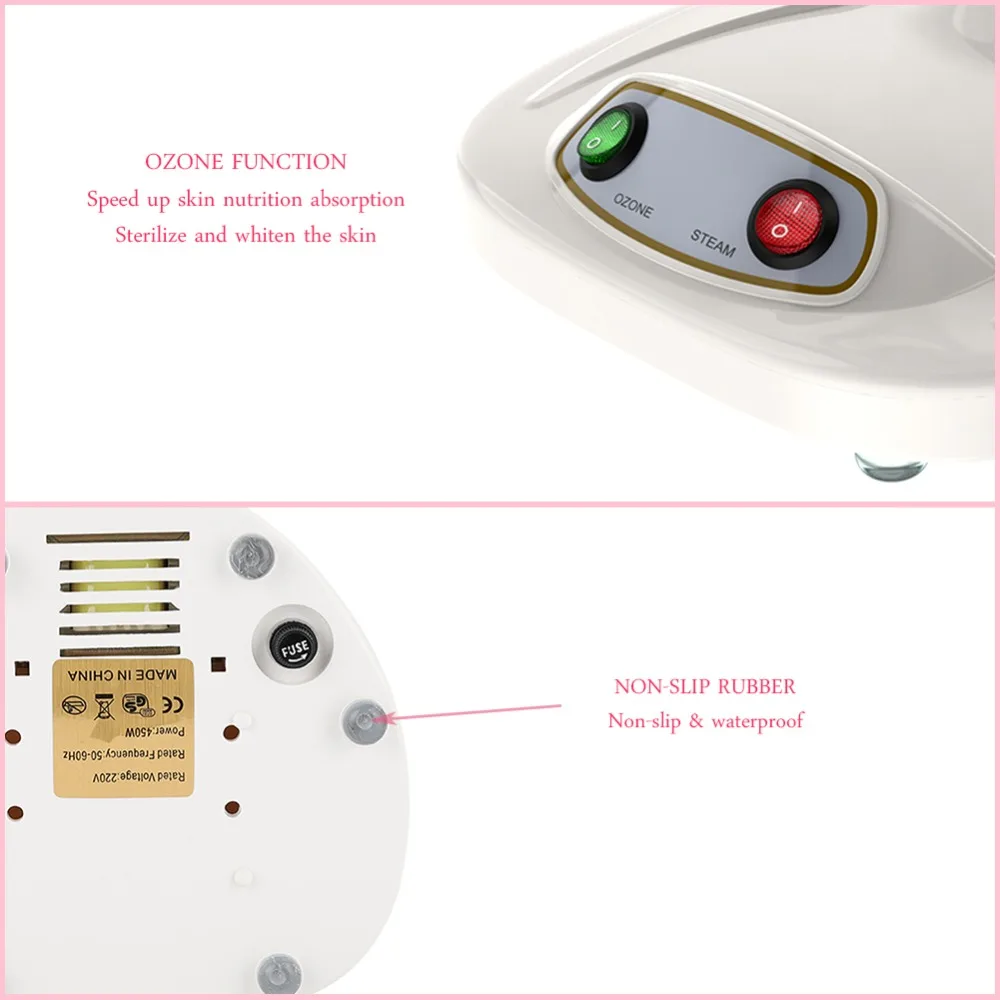 Original Advanced Ionic Spraying Machine Facial Sauna Spa Steamer Ozone Vaporizer Beauty Instrument