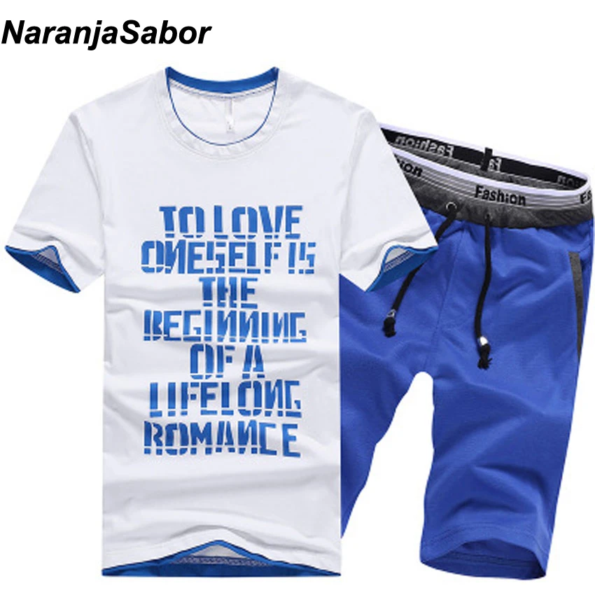 NaranjaSabor Summer Men's Shorts Casual Suits Sportswear Mens Clothing Sets Short Pants Male sweatshirt Boy Fashion Clothing 4XL NaranjaSabor Summer Men's Shorts Casual Suits Sportswear Mens Clothing Sets Short Pants Male sweatshirt Boy Fashion Clothing 4XL