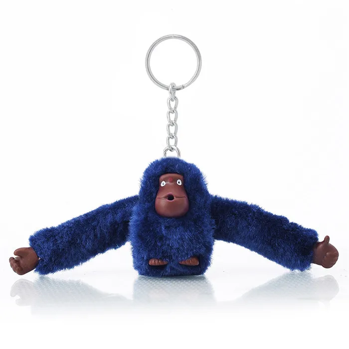 Cute 3D Monkey Plush Doll Pendant Keychain For Handbag Messenger Bag Purse Pom Pom Orangutan Plush Toy Animal Keyring Accessory (18)