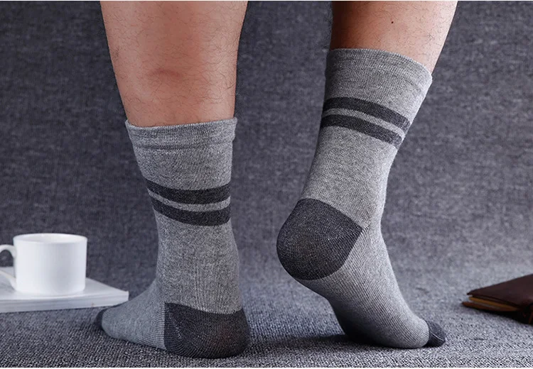 5 пар/лот качество демисезонный мужской спортивные носки утолщенные хлопковые носки гибкие мягкие спортивные носки мужские BOC610