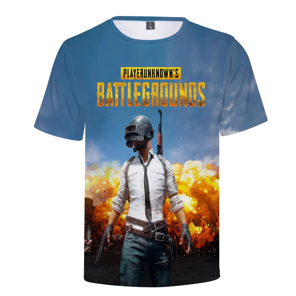 Популярная 3d футболка для игры PUBG мужчин и женщин модная мужская Aikooki Playerunknown's