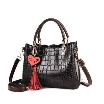 

Hot Sale New women Bag Fashion Big Bag Women Shoulder Messenger Bag Ladies Handbag Crocodile Pattern Shoulder Bags For Woman