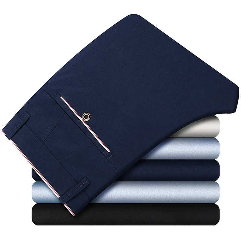 slim black work pants