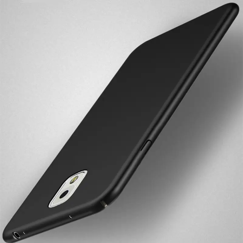 Ultra Slim Hard PC Case For Samsung Galaxy Note 3 Case Matte Armor Back Cover For Samsung Note 3 Note3 N900 N9000 N9005 Coque - Цвет: Black