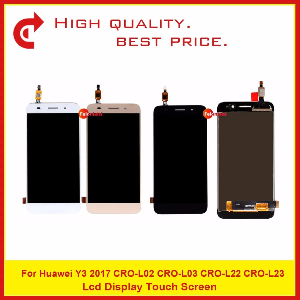 10 шт./лот 5 0 &quotдля Huawei Y3 2017 CRO-L02 CRO-L03 CRO-L22 CRO-L23 ЖК-дисплей Дисплей с сенсорным