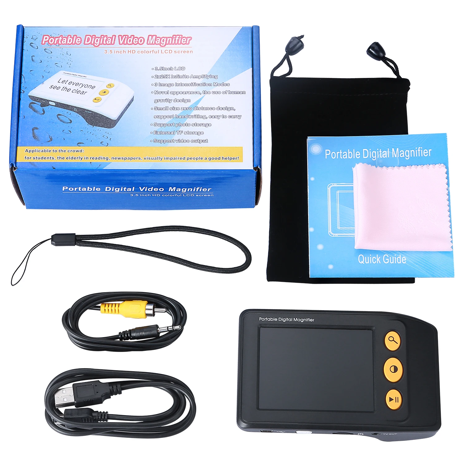 3.5 Inch Lcd Screen Digital Magnifier 