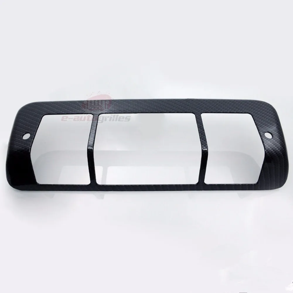 XYIVYG Black Carbon Fiber Look ABS Third Brake Light Cover for 04 08