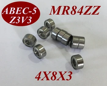 

10pcs MR84Z MR84ZZ MR84 ZZ MR84-ZZ 4X8X3 MM 4*8*3 MM Miniature roller micro shaft motor deep groove Ball Bearing tools