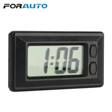 FORAUTO автомобильные жк-часы с цифровым дисплеем, автомобильные украшения, авто часы, украшение, самоклеющиеся аксессуары для интерьера, автостайлинг