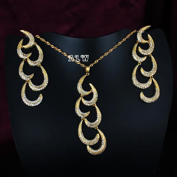 Buy Romantic crescent joint Jewelry Sets Women