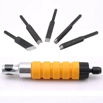 

LanLan Handel Tools Set Exquisite Electric Wood Chisels Carving Knife for Electric Drills Flexible shaft Carpentry Woodworking