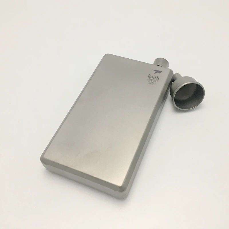Keith Pure Titanium Hip Flask Flagon портативный винный чайник для Виски Посуда напитков