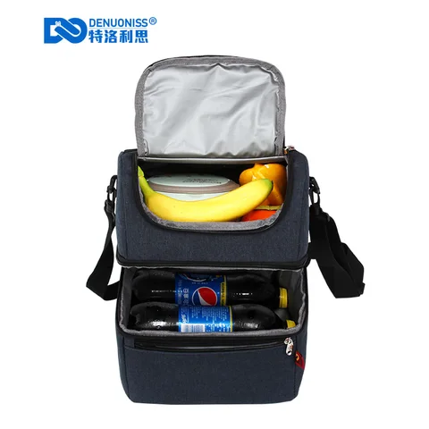 Bolsas de Almoço Térmico para Crianças Bolsa de Comida Denuoniss Thermo Lancheira Piquenique Bolsa Refrigerador Isolado
