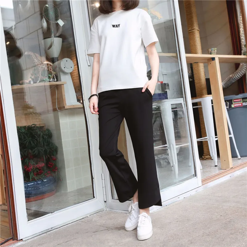 

Spring And Autumn Maternity Pants Loose Large Size Casual Stomach Lift Straight Pants