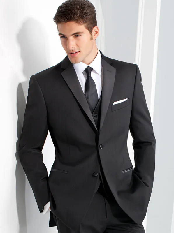 2017 Hot Sales Men Business Double Breasted Groom Suits Tuxedo Formal ...
