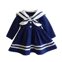 Г. Платье для маленьких девочек; модная одежда для малышей в морском стиле; вечерние платья принцессы для новорожденных; Одежда для девочек в морском стиле; DQ423