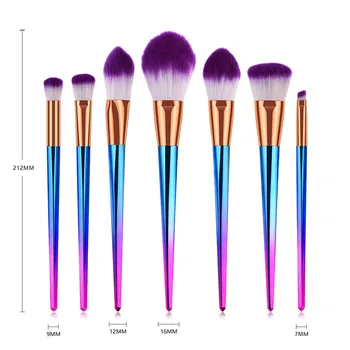 

7pcs Makeup Brushes Set Taper Soft Hair Blusher Powder Cosmetic Tools Kit @ME88